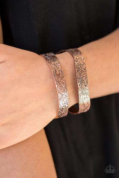 Garden Goddess - Copper Cuff Bracelet 