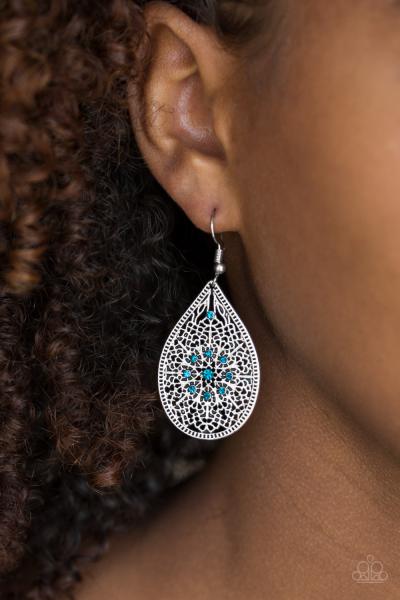 Dinner Party Posh - Blue Earring