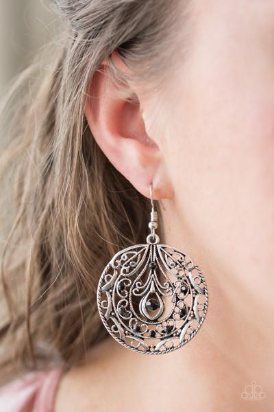 Choose To Sparkle - Black Earrinf