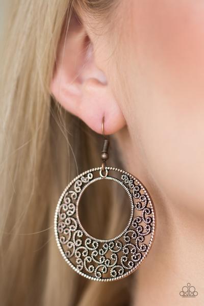Wistfully Winchester - Copper Earring