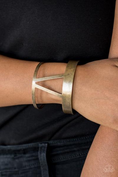 Rural Ruler - Brass Cuff Bracelet 