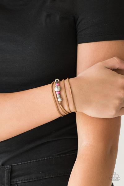 Find Your Way - Pink Urban Bracelet 