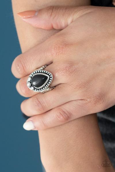 Backroad Bauble - Black Ring