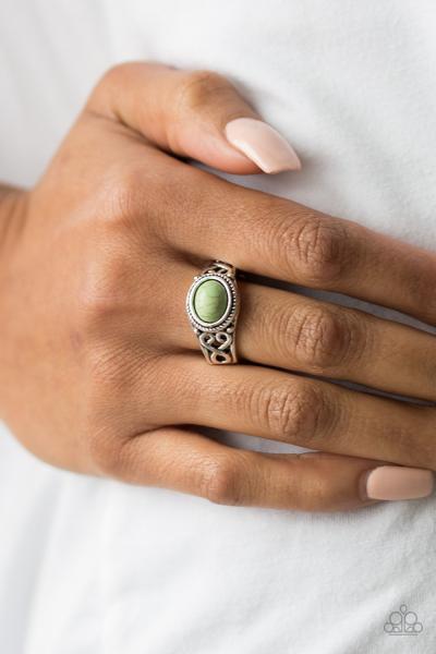 Set In Stone - Green Ring