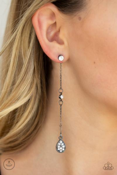 When It REIGNS - Black Post Earring