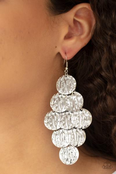 Uptown Edge - Silver Earring 