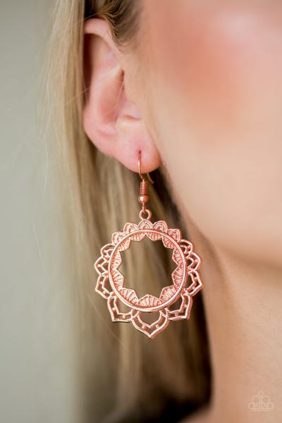 Modest Mandalas - Copper Earring