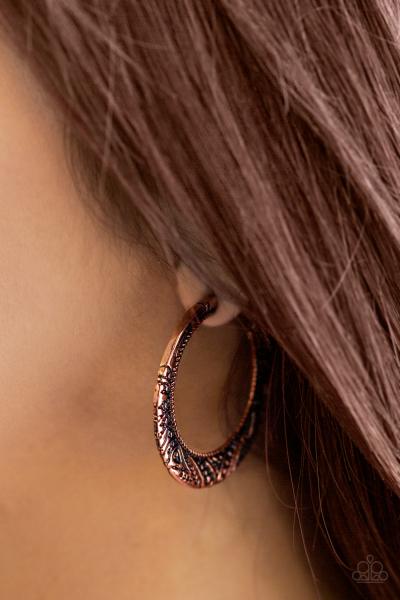 Rumba Rendezvous - Copper Hoop Earring