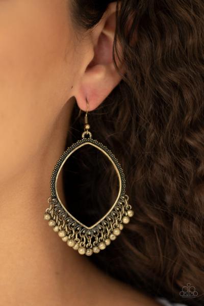 Heirloom Harmony - Brass Earring