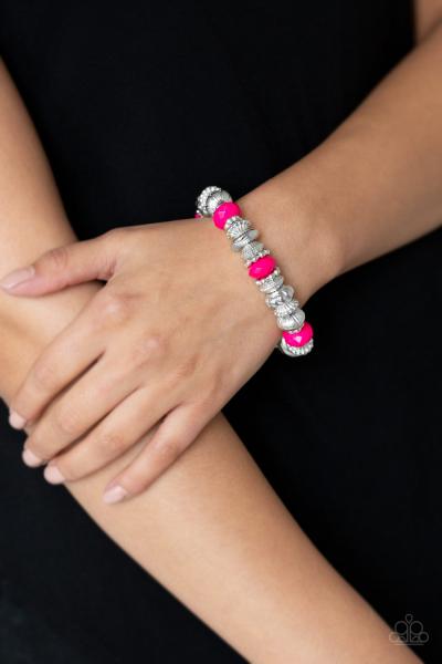 Live Life To The COLOR-fullest - Pink Bracelet 