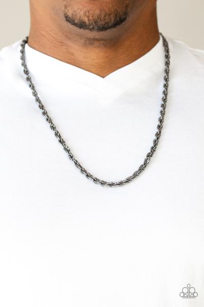 Instant Replay - Black Urban Necklace