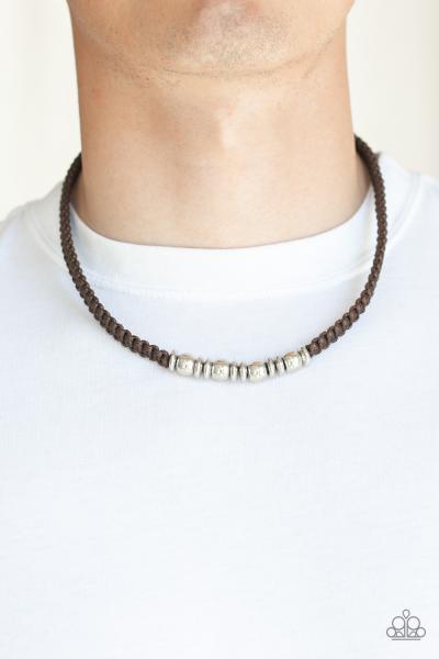 Metal Mechanics - Brown Urban Necklace 