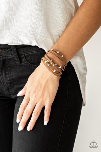 Colorfully Coachella - White Urban Bracelet 