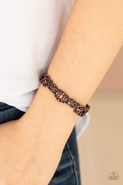 Victorian Vines - Copper Cuff Bracelet 