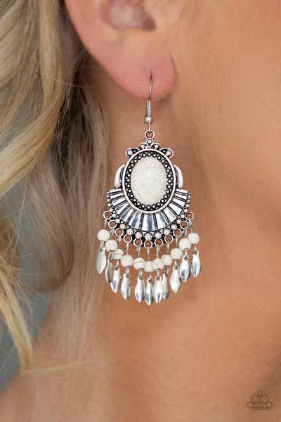 Eco Trip - White Earring