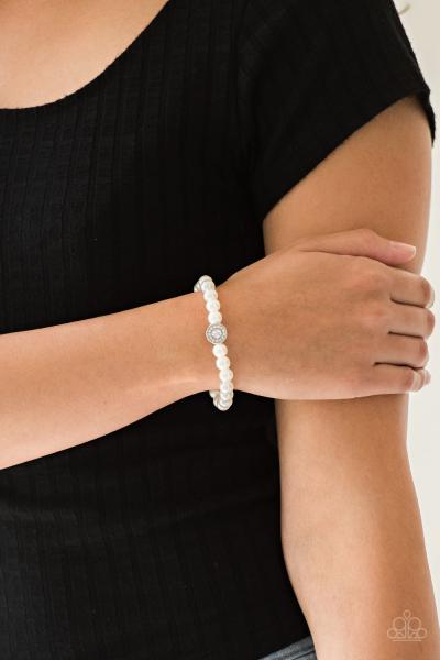 Follow My Lead - White Bracelet 