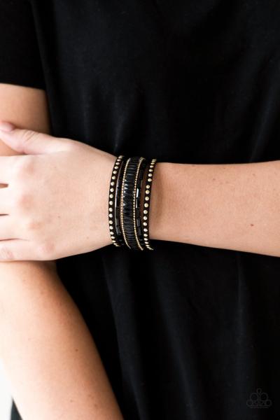 Rock Star Rocker - Gold Urban Bracelet