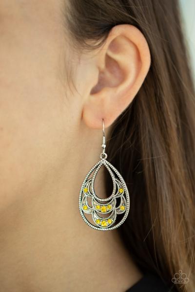 Malibu Macrame - Yellow Earring