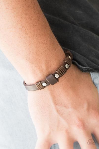 Road Burner - Brown Urban Bracelet 