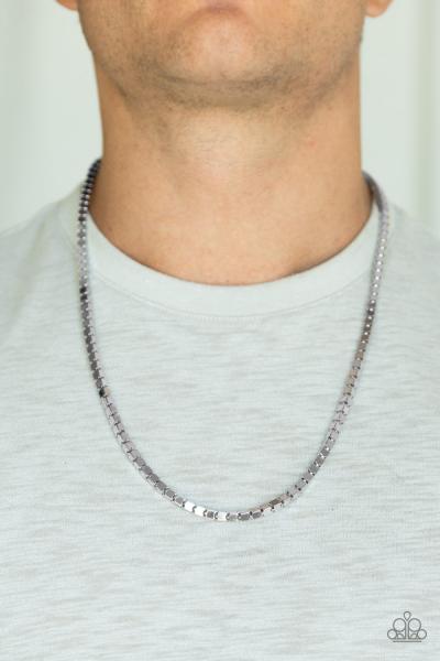 Boxed In - Silver Urban Necklace 