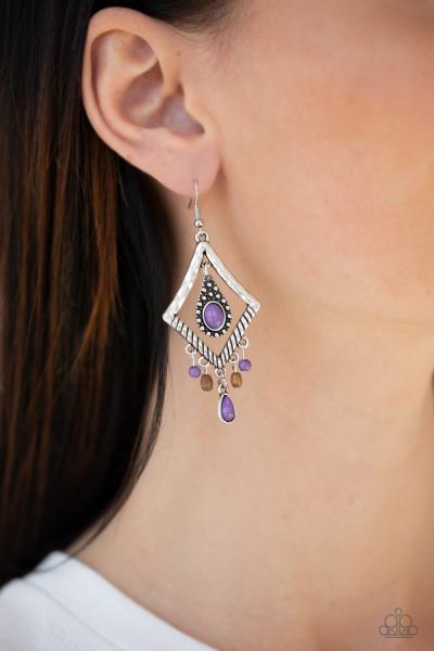 Southern Sunsets - Purple Earring