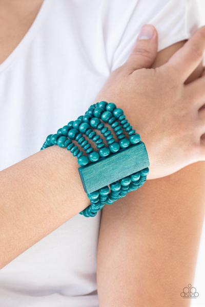 Dont Stop BELIZE-ing - Blue Bracelet