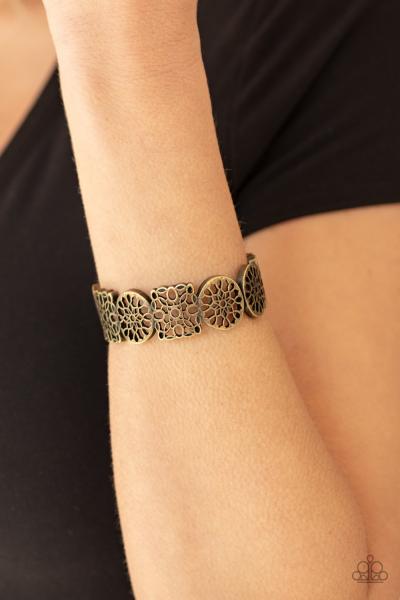 Mandala Mixer - Brass Bracelet 