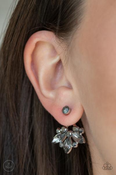 Crystal Constellations - Silver Jacket Earring