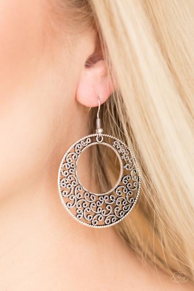Wistfully Winchester - Silver Earring 