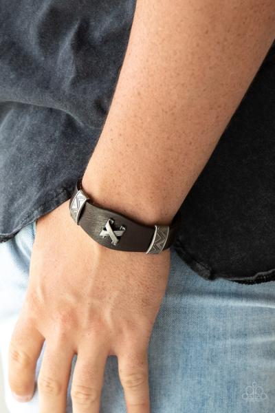 Tread Carefully - Brown Urban Bracelet 