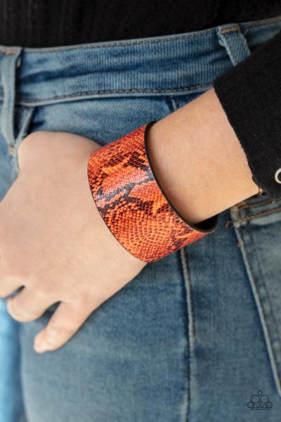 Its a Jungle Out There - Orange Urban Bracelet
