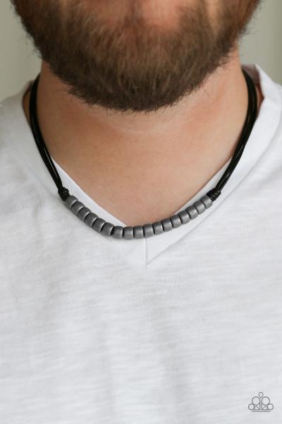 On The TREASURE Hunt - Black Urban Necklace 