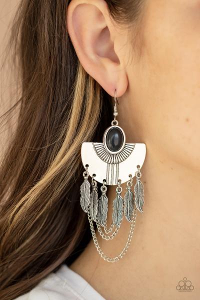 Sure Thing, Chief! - Black Earring