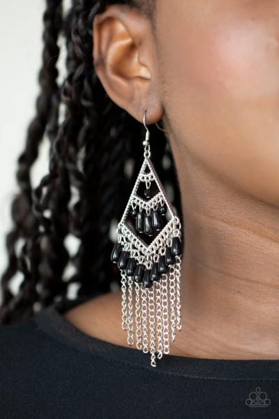 Trending Transcendence - Black Earring