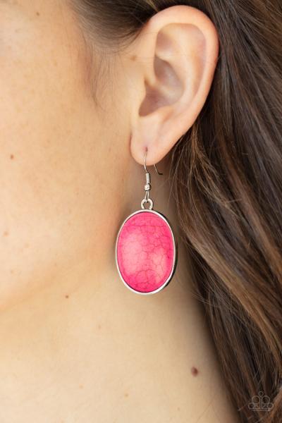 Serenely Sediment - Pink Earring