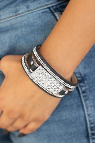 Shockingly Sparkly - Blue Bracelet