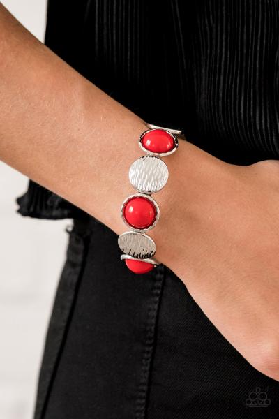 Boardwalk Boho - Red Bracelet 