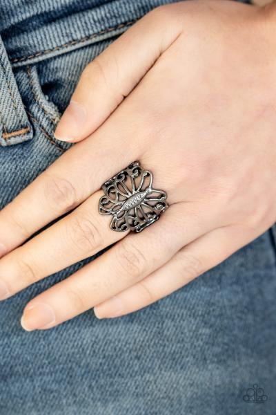 Wouldnt Hurt a BUTTERFLY - Black Ring