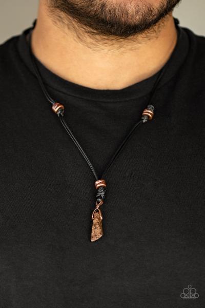 Midnight Meteorite - Copper Urban Necklace 