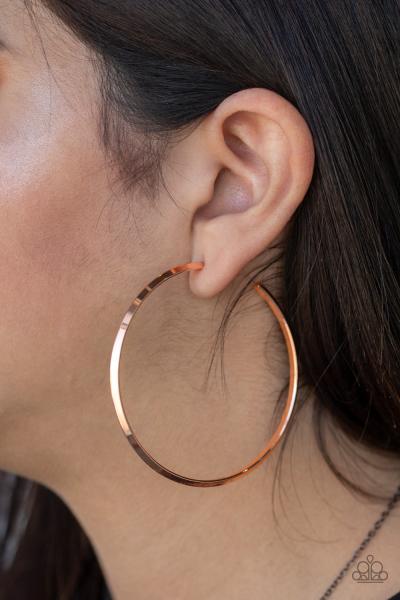 5th Avenue Attitude - Copper Hoop Earring