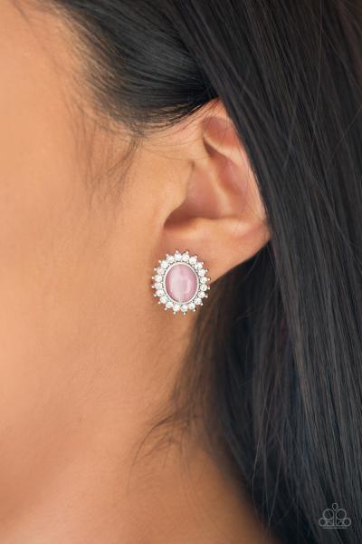 Hey There, Gorgeous - Pink Post Earring