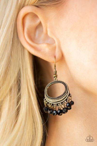 Happy Days - Brass Earring