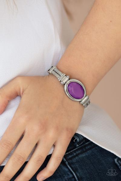 Color Coordinated - Purple Hinge Bracelet