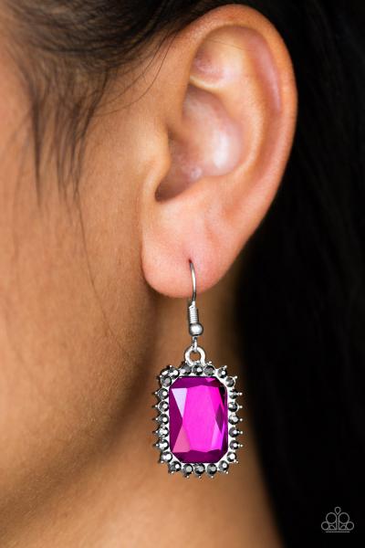 Downtown Dapper - Pink Earring 