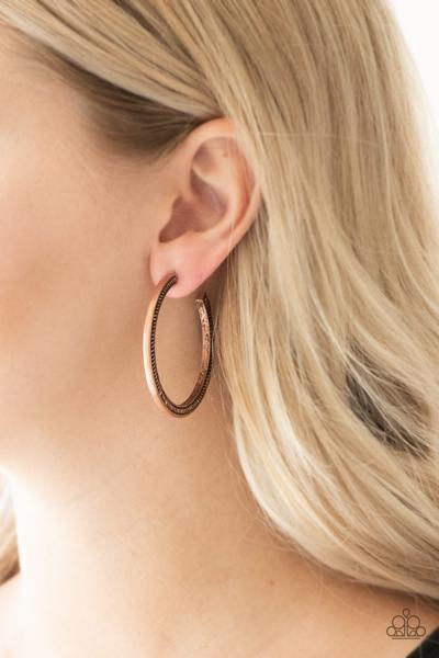 This Is My Tribe - Copper Hoop Earring