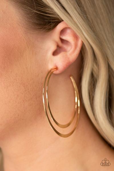 Last HOOP-rah - Gold Hoop Earring 