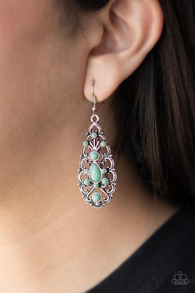 Fantastically Fanciful - Green Earring