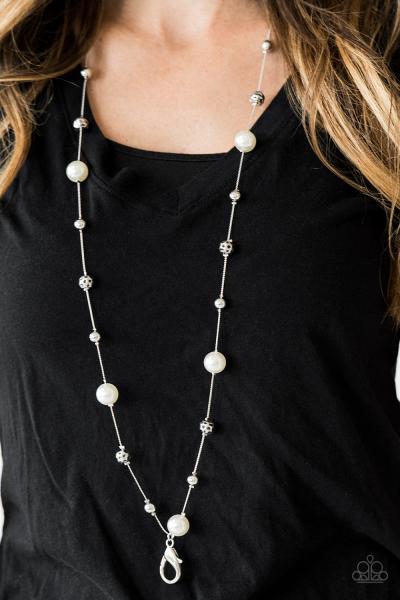 Eloquently Eloquent - White Lanyard