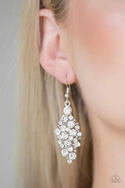 Cosmically Chic - White Earring