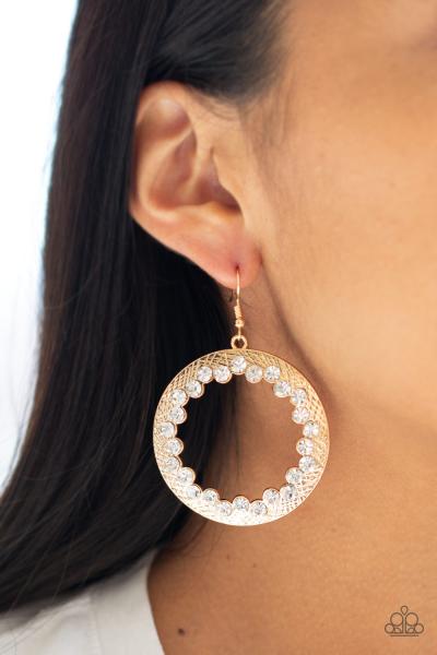 Gala Glitter - Gold Earring